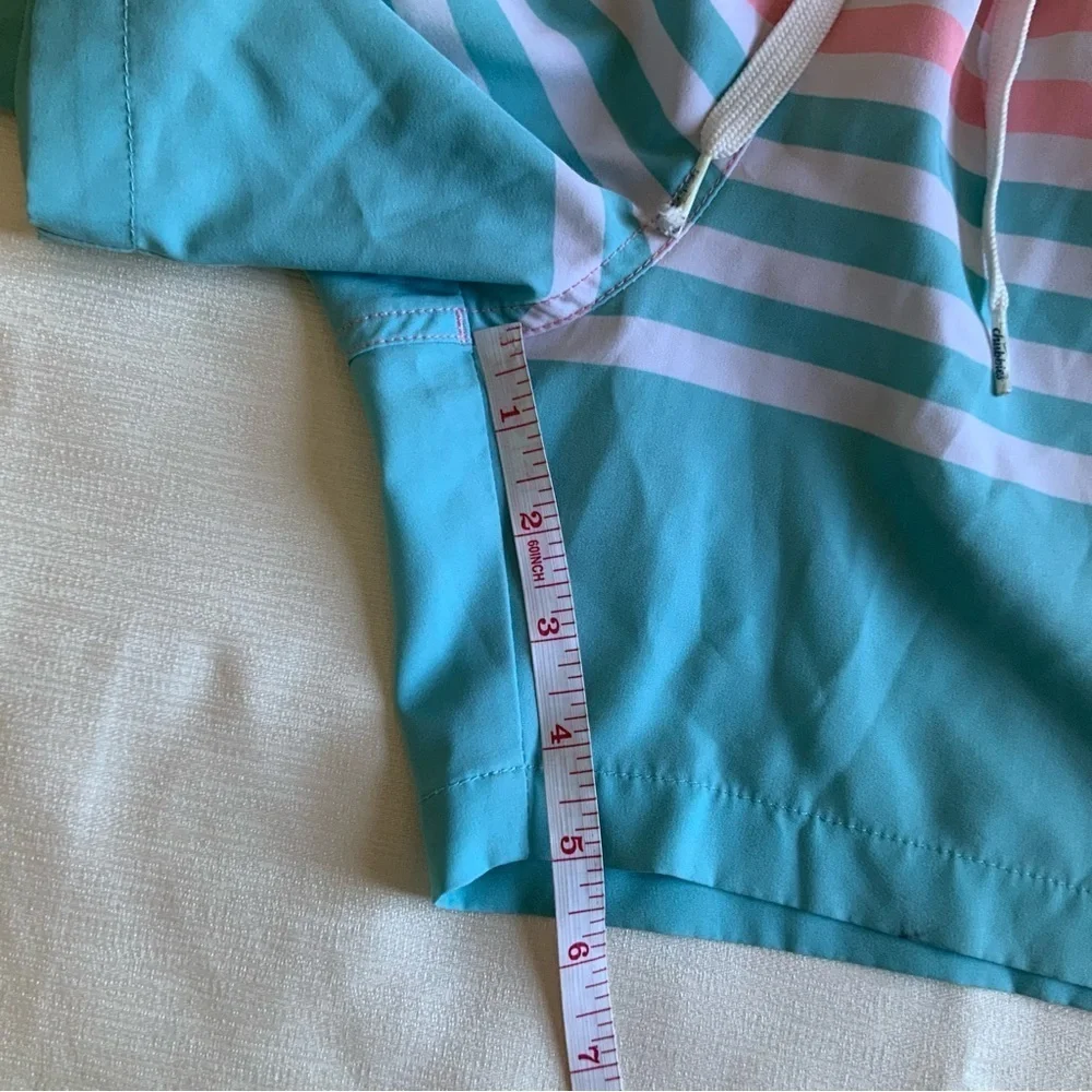 Chubbies Pink and Blue Striped Athletic Shorts